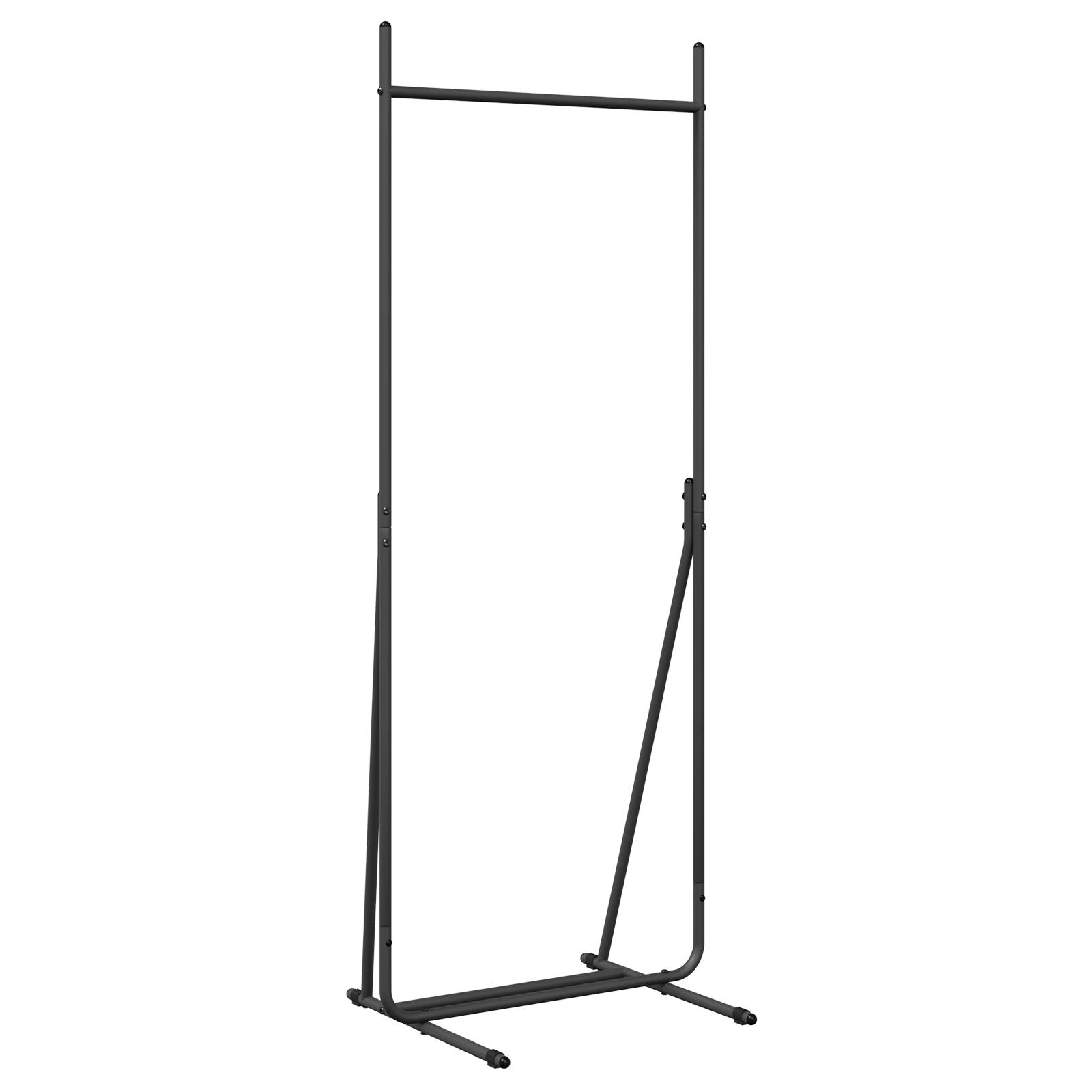 vidaXL Kleiderständer Schwarz Metall Mittel Tragbar Kleiderständer