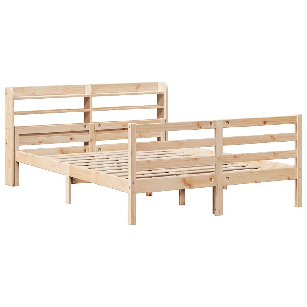 vidaXL Bettgestell mit Kopfteil ohne Matratze 160x200 cm