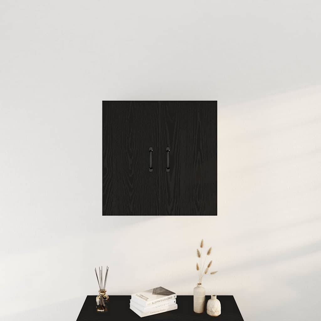 vidaXL Wandschrank Schwarze Eiche 60 x 31 x 60 cm Holzwerkstoff
