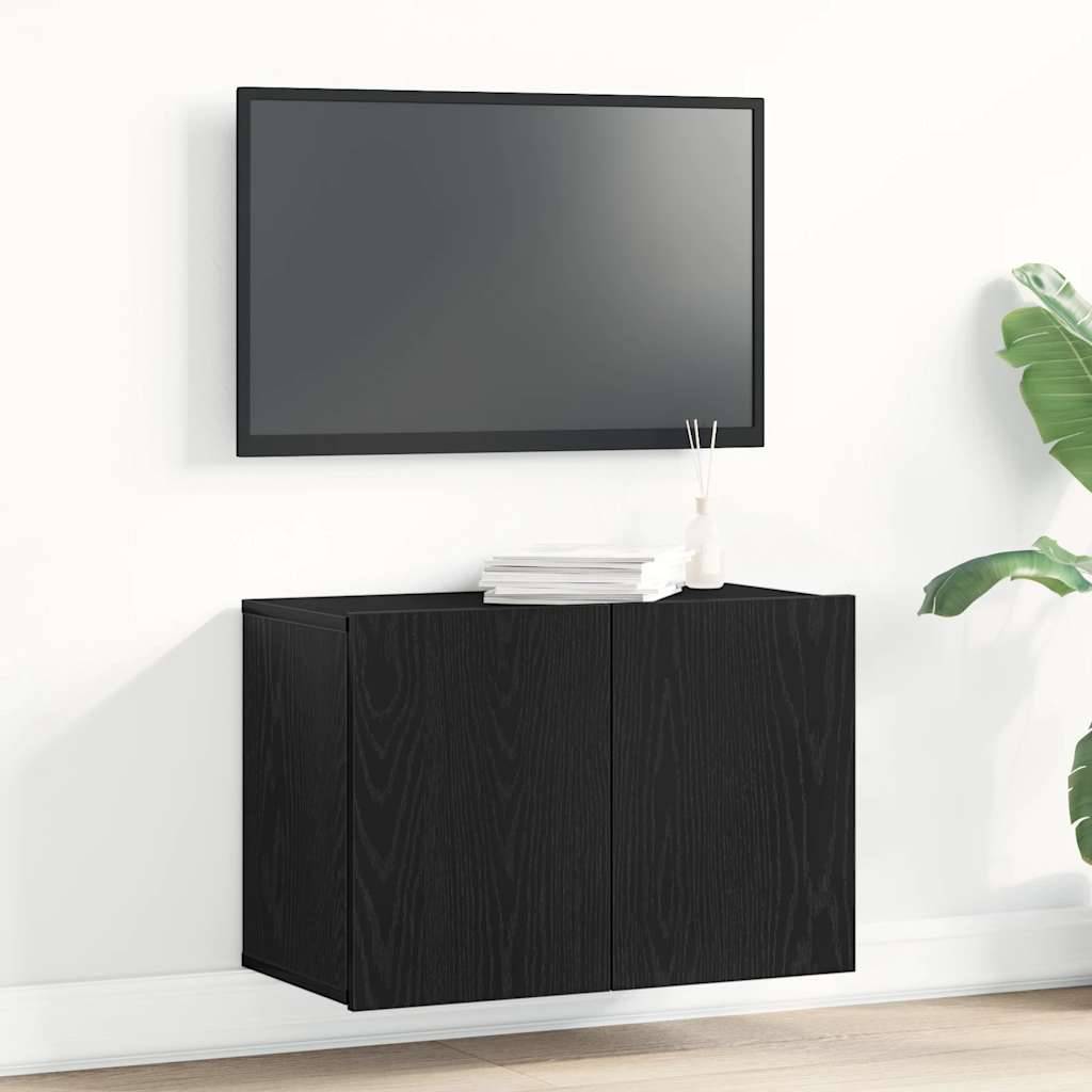 vidaXL TV-Schrank Schwarze Eiche 60 x 30 x 41 cm Holzwerkstoff