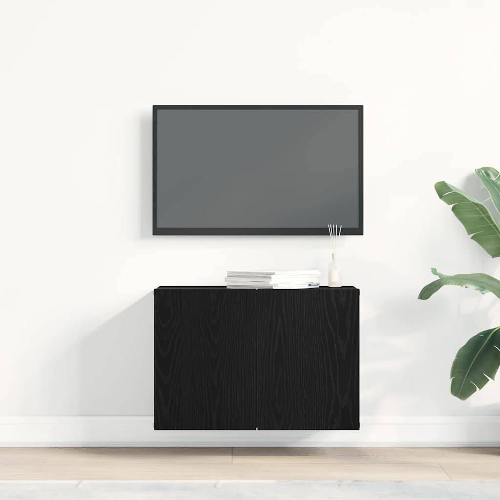 vidaXL TV-Schrank Schwarze Eiche 60 x 30 x 41 cm Holzwerkstoff