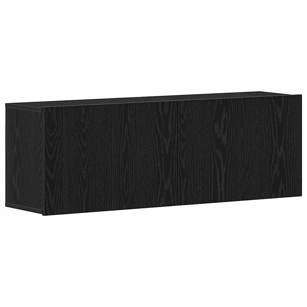 vidaXL TV-Schränke 2 Stk. Schwarze Eiche 120 x 30 x 41 cm Holzwerkstoff