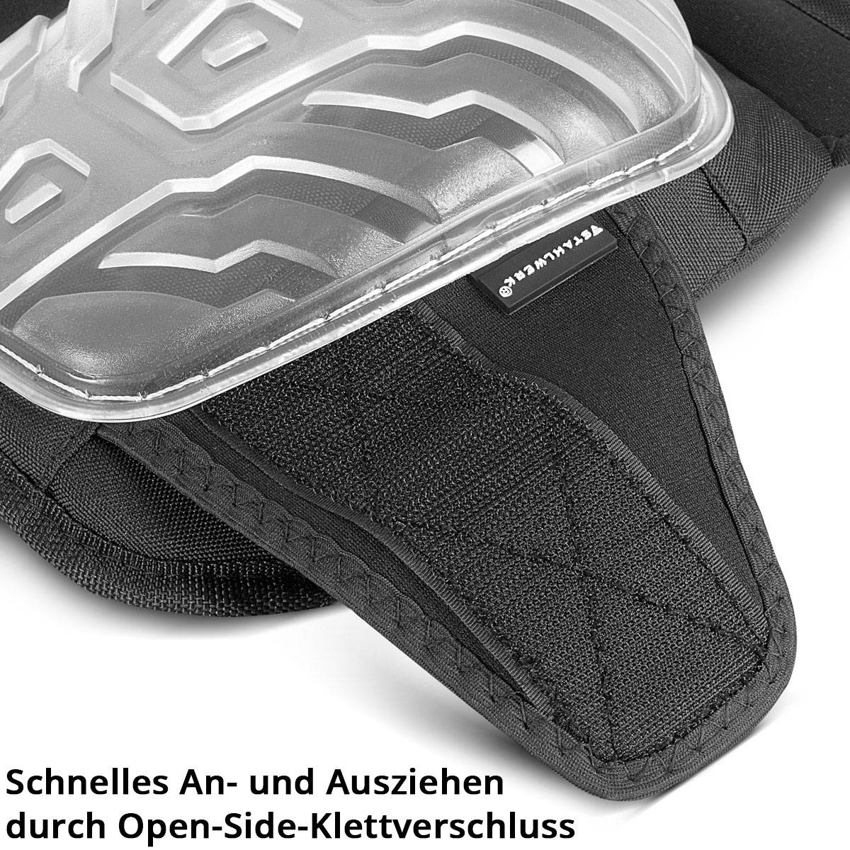 STAHLWERK Professionelle Knieschoner, formstabil, hochbelastbar und abriebfest