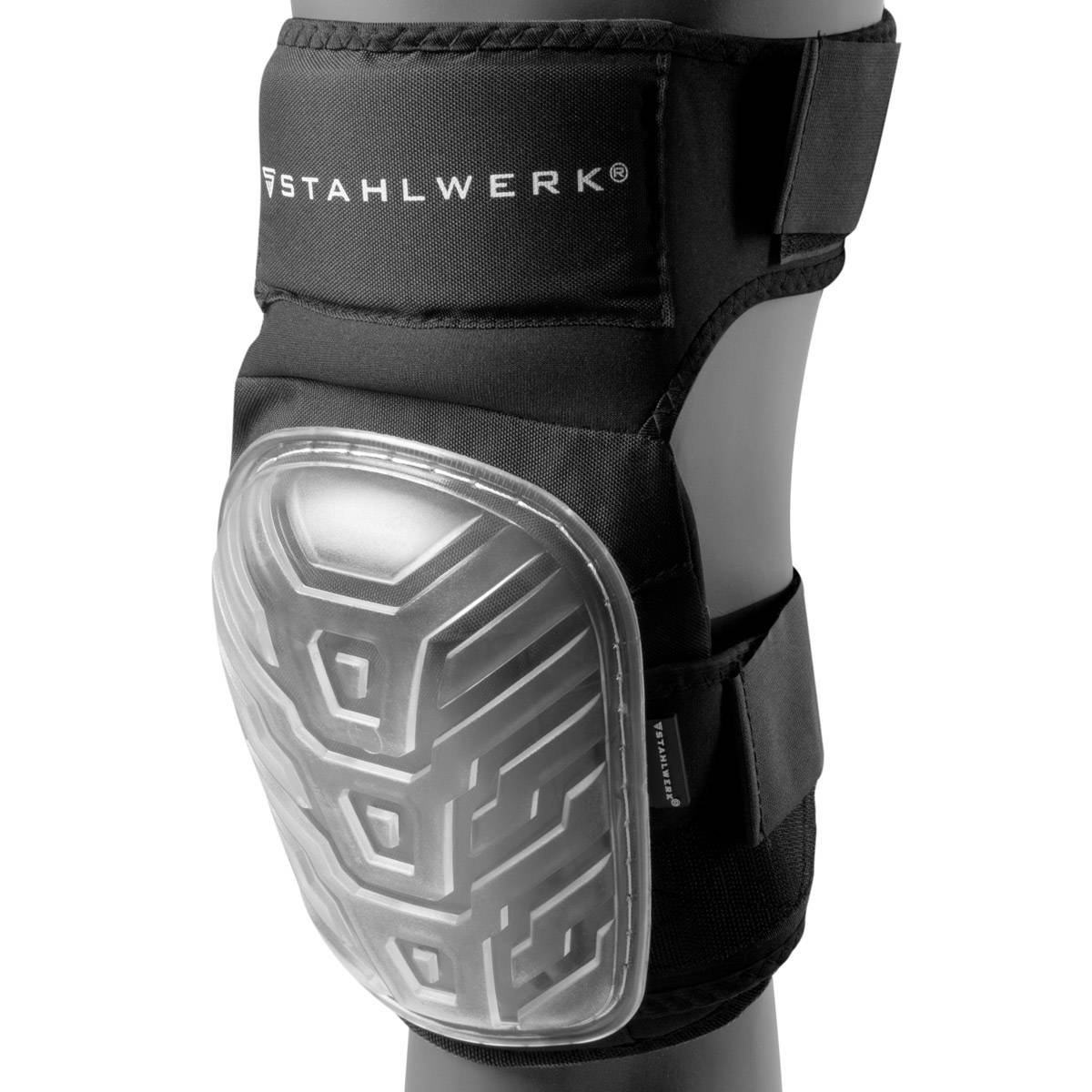 STAHLWERK Professionelle Knieschoner, formstabil, hochbelastbar und abriebfest