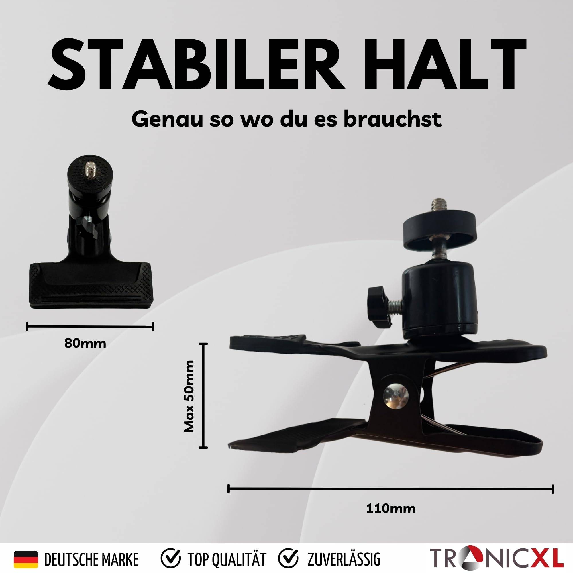 Klemmstativ kompatibel mit OSMO Pocket 1 2 3 Halterung Tischplatte Rucksack Fenster Rucksackclip Adapter Zubehör für DJI Pocket OSMO Action Kamera