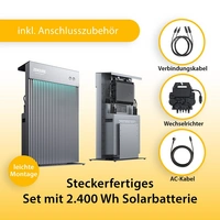 Balkonkraftwerk Solaranlage Set Solarpanel mit Speicher für private Stromerzeugung Balkonkraftwerk Solaranlage Set Solarpanel mit Speicher für private Stromerzeugung