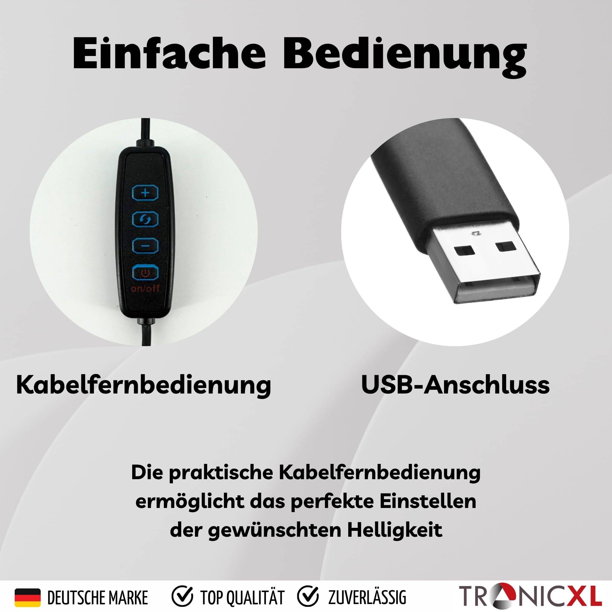 Ringlicht + Klemmhalterung + Selbstauslöser Bluetooth I Für Influencer Kit Selfie Klemmstativ Tisch Selfies Ring Lampe Leuchte LED Handyhalterung ko