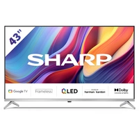 SHARP 43GP6265E - 43 Zoll Fernseher (108 cm) 4K Ultra HD Google QLED TV ( Dolby Vision, HDMI 2.1 mit eARC, Chromecast) SHARP 43GP6265E - 43 Zoll Fernseher (108 cm) 4K Ultra HD Google QLED TV ( Dolby Vision, HDMI 2.1 mit eARC, Chromecast)