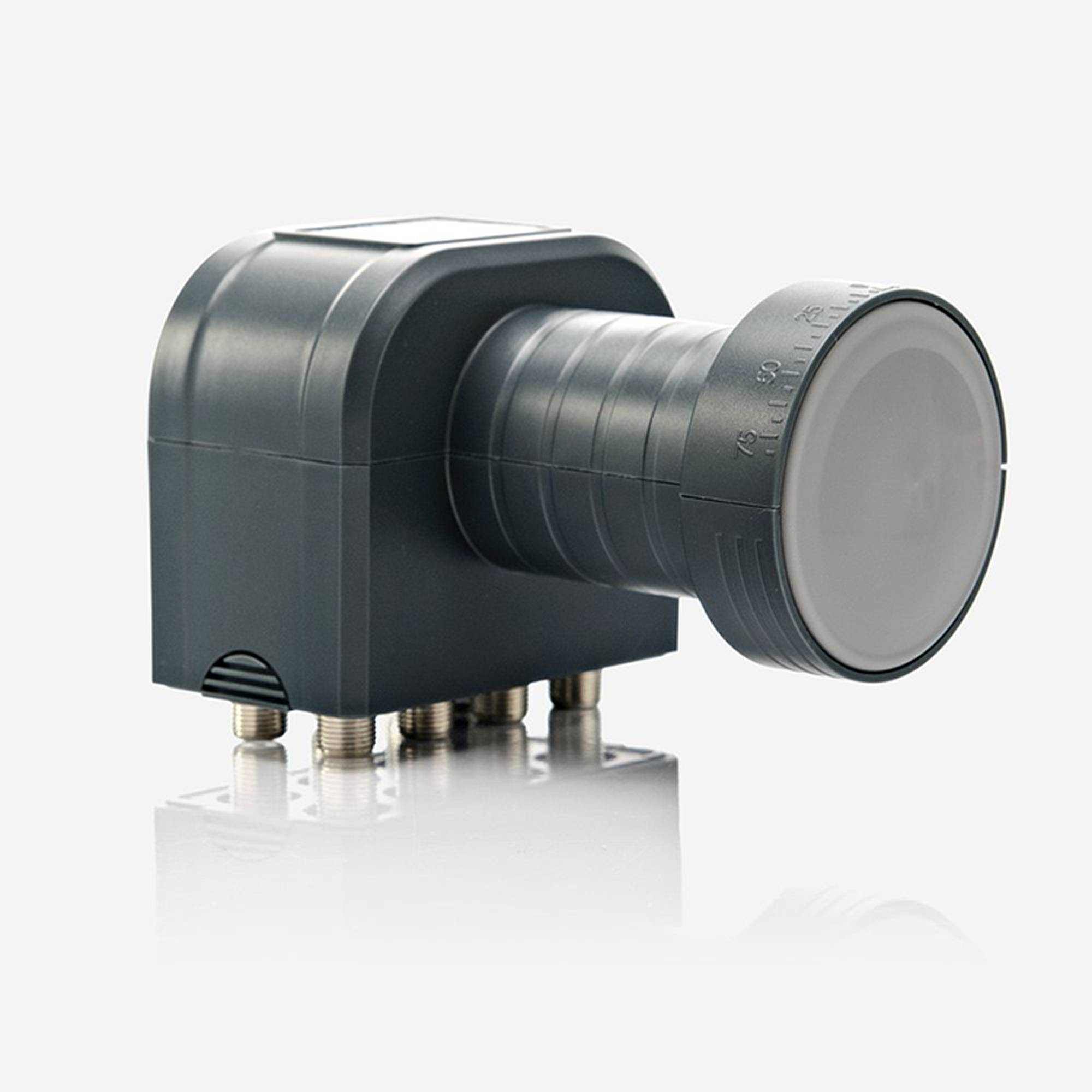 Premium X Set Fuba DAL 800 A 80cm Schüssel Alu Spiegel Anthrazit mit DEK 818 Octo LNB 8 Teilnehmer HDTV 4K 3D kompatibel 16x F-Stecker