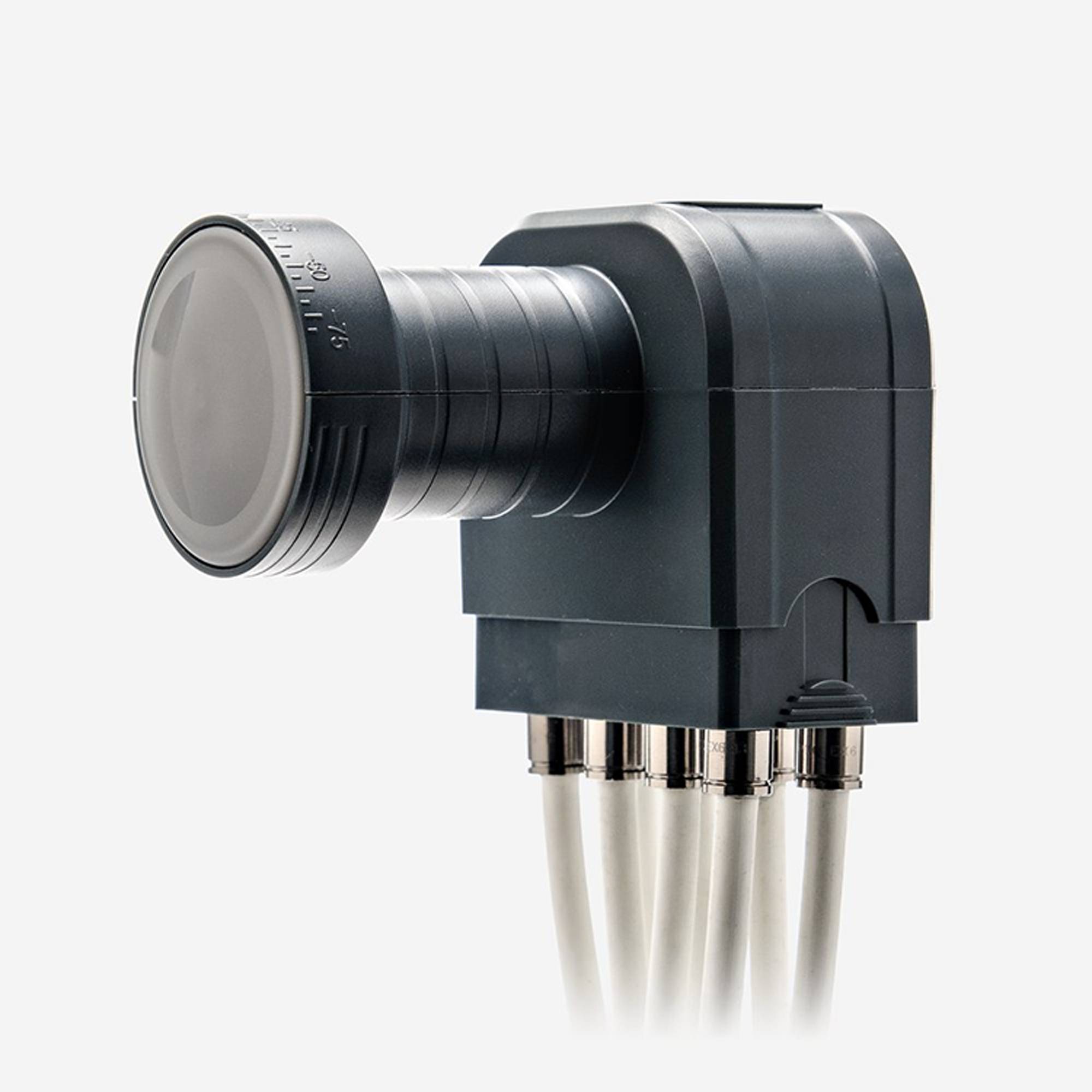 Premium X Set Fuba DAL 800 A 80cm Schüssel Alu Spiegel Anthrazit mit DEK 818 Octo LNB 8 Teilnehmer HDTV 4K 3D kompatibel 16x F-Stecker