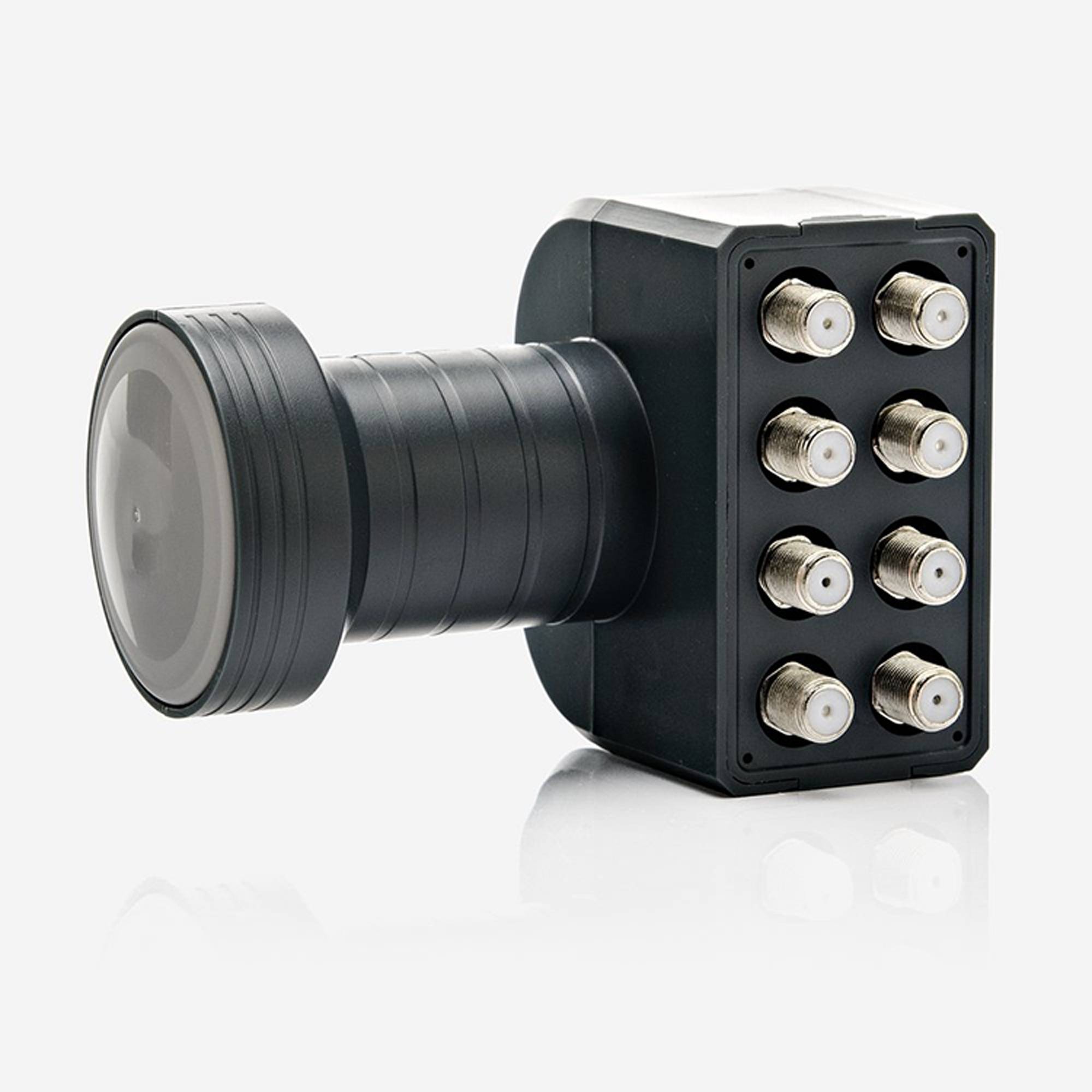 Premium X Set Fuba DAL 800 R 80cm Schüssel Alu Spiegel Rot mit DEK 818 Octo LNB 8 Teilnehmer HDTV 4K 3D kompatibel 16x F-Stecker