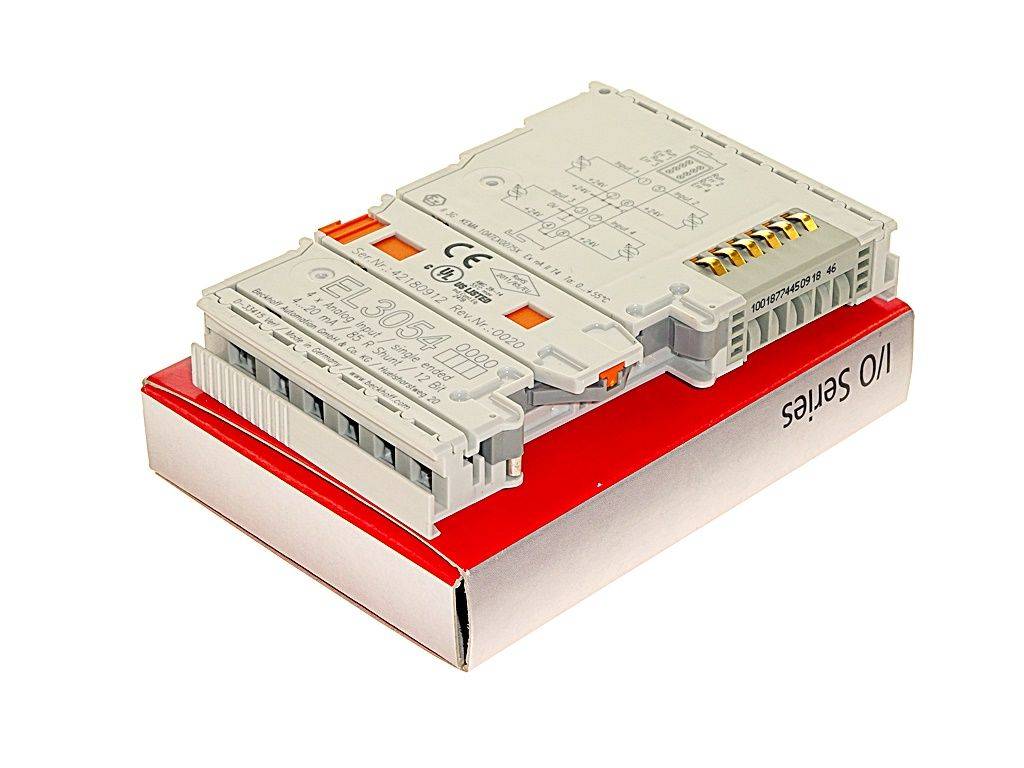 BECKHOFF EL3054 (EtherCAT: 4-Kanal-Analog-Eingangsklemme 4-20 mA, 12Bit)