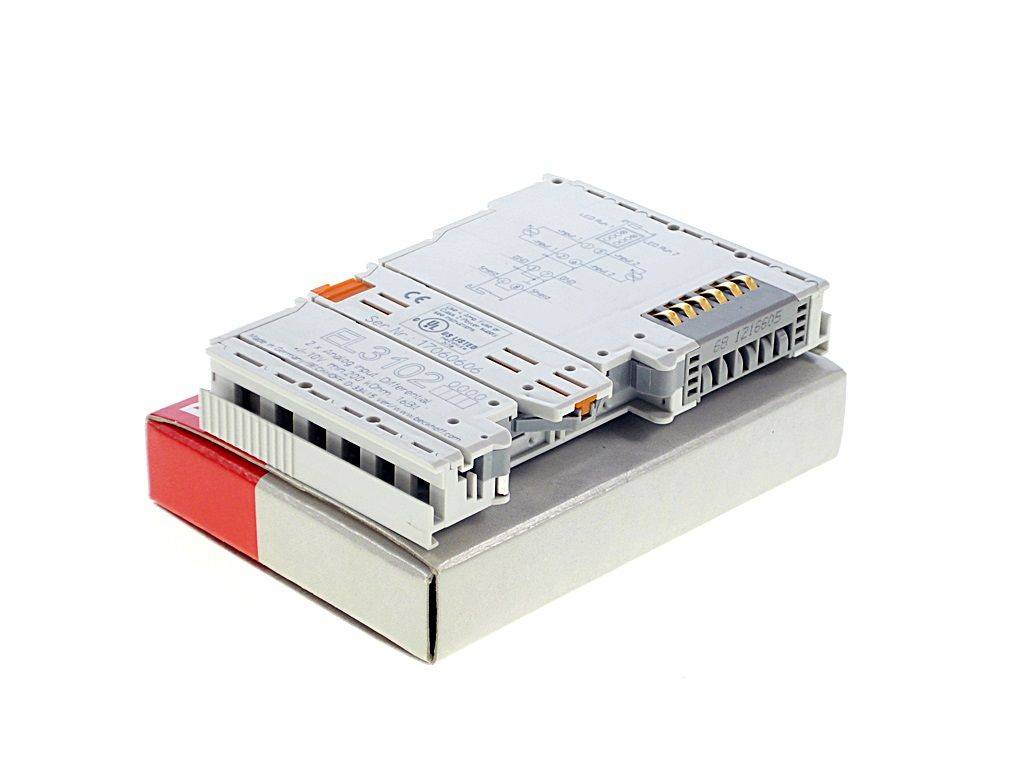 BECKHOFF EL3102 (EtherCAT: 2-Kanal-Analog-Eingangsklemme, 16 Bit)