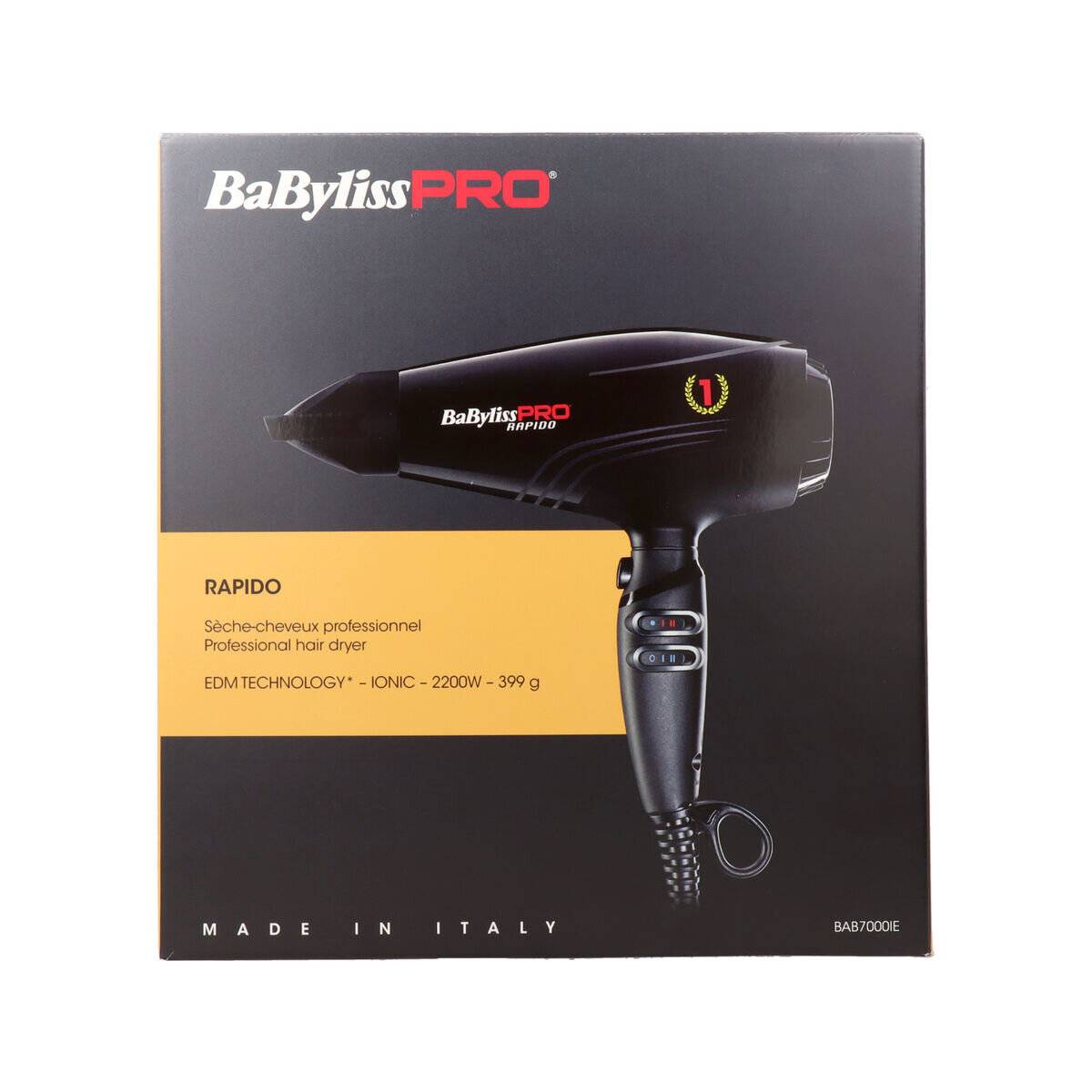 BaByliss BaByliss Hair Dryer Pro Rapido black Schwarz (BAB7000IE)