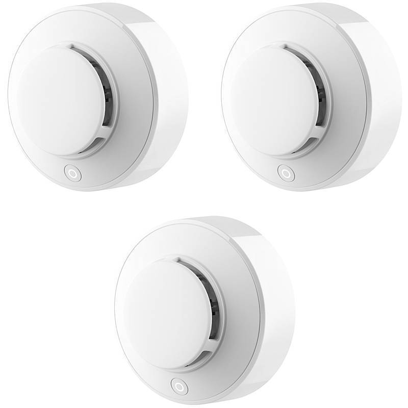 3er Set LUPUSEC - 12117 - Funk-Rauchmelder V2, Set, Rauchmelder - Modell: LUPUSEC XT | nach Richtlinien: EN 14604, EN 5