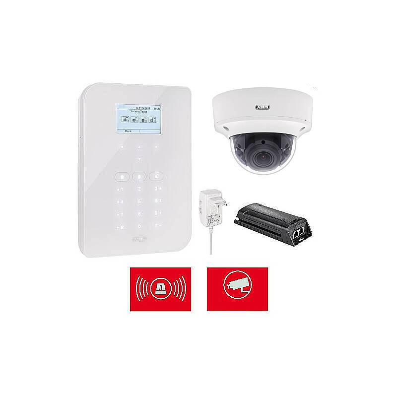 Abus Secvest Touch Zentrale + 1080p Domekamera, Alarmzentrale + IP-Kamera | nach Richtlinien:VdS Home, EN 50131 Grad 2