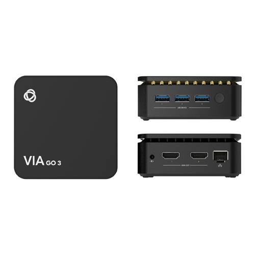 KRAMER VIA GO3 - Kompaktes Wireless 4K Präsentationsgerät (Simultane Anzeige | WiFi | Bluetooth | Airplay & Miracast)