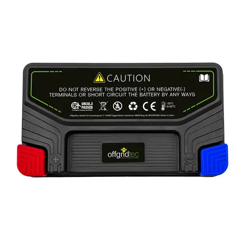 Offgridtec LiFePO4 Starterbatterie 12,8V 2,5Ah für Motorrad Offgridtec LiFePO4 Starterbatterie 12,8V 2,5Ah für Motorrad