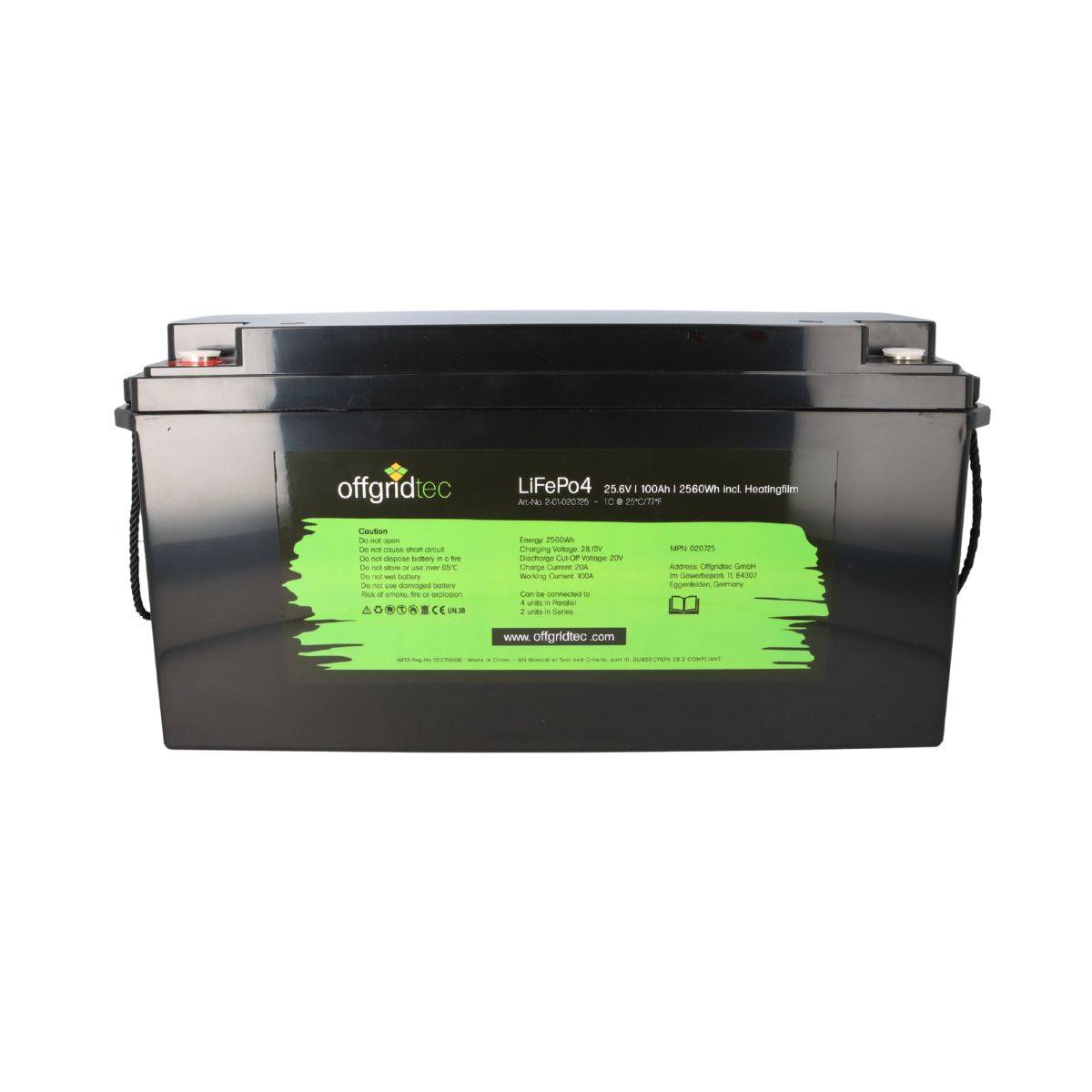 Offgridtec LiFePO4 Akku 25,6V 100Ah mit Heizmatte kaufen