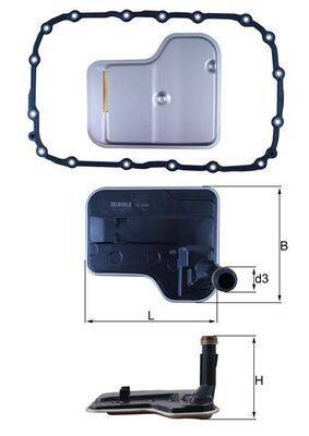 Mahle HX240D Hydraulikfilter, Automatikgetriebe