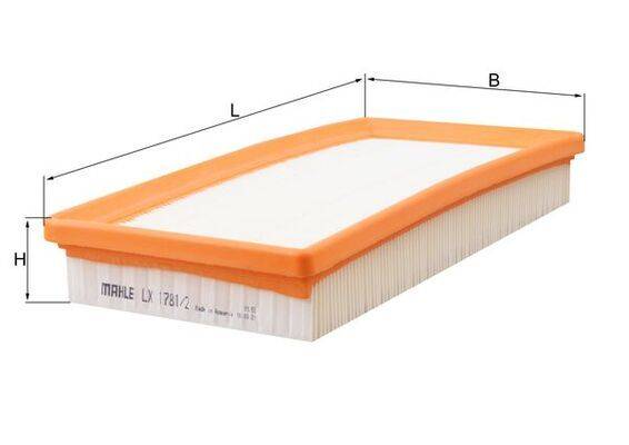 Mahle LX1781/2 Luftfilter