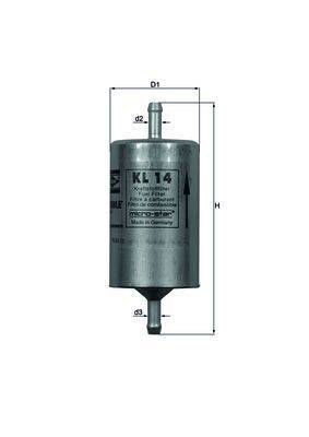 Mahle KL14 Kraftstofffilter