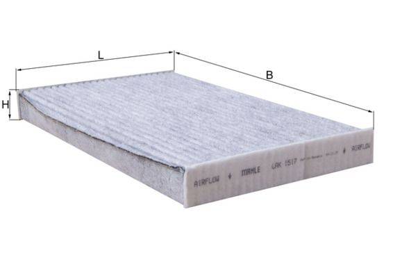 Mahle LAK1517 Filter, Innenraumluft