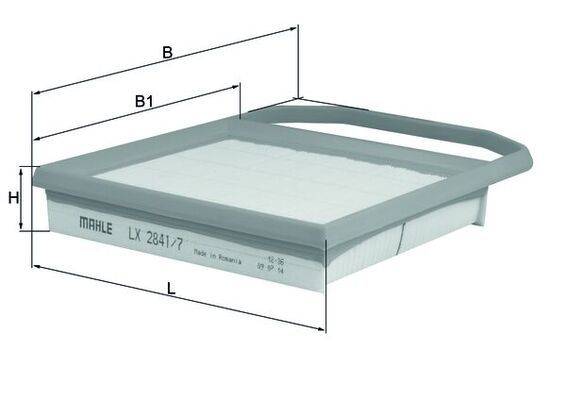 Mahle LX2841/7 Luftfilter