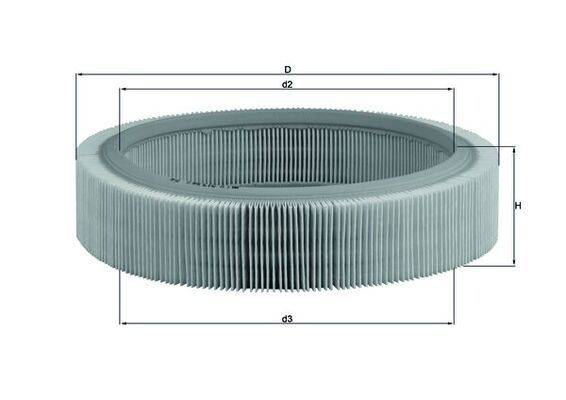 Mahle LX317 Luftfilter