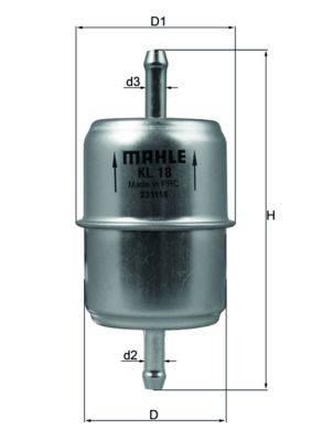 Mahle KL18 Kraftstofffilter