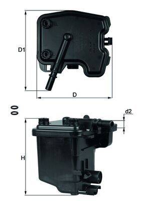 Mahle KL431D Kraftstofffilter