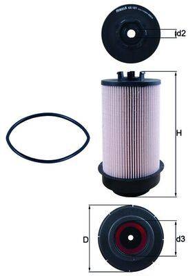 Mahle KX181D Kraftstofffilter