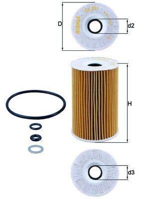 Mahle OX351D Ölfilter