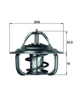 Mahle TX192D Thermostat, Kühlmittel
