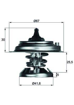 Mahle TX2975D Thermostat, Kühlmittel