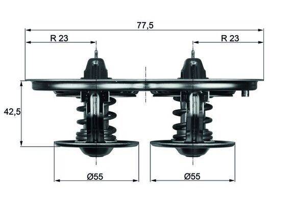 Mahle TX3285D Thermostat, Kühlmittel