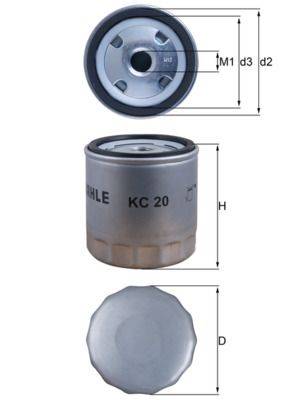 Mahle KC20 Kraftstofffilter