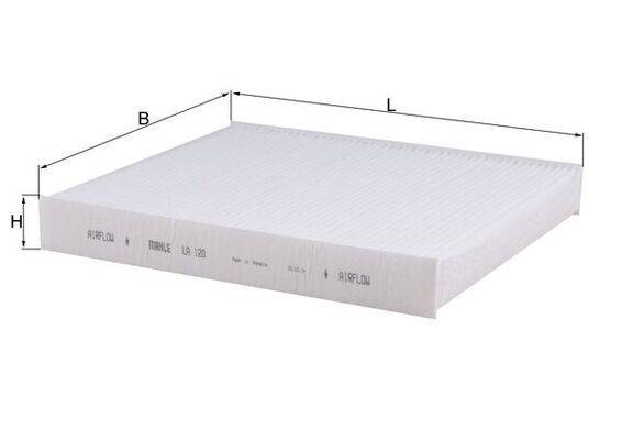 Mahle LA120 Filter, Innenraumluft