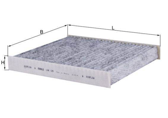 Mahle LAK120 Filter, Innenraumluft