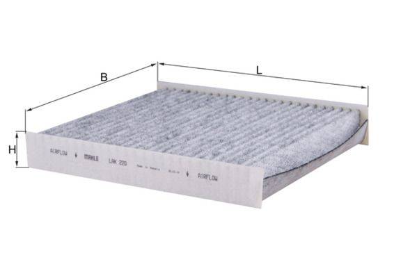 Mahle LAK220 Filter, Innenraumluft