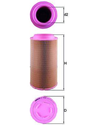 Mahle LX2020 Luftfilter