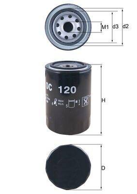 Mahle OC120 Ölfilter