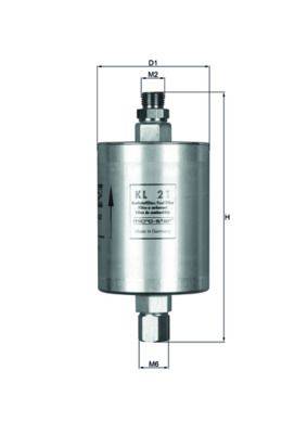 Mahle KL21 Kraftstofffilter