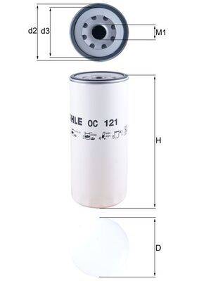 Mahle OC121 Ölfilter