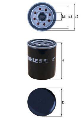 Mahle OC521 Ölfilter