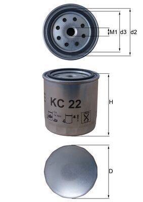 Mahle KC22 Kraftstofffilter