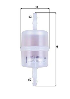 Mahle KL1022 Kraftstofffilter