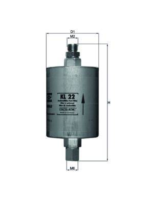 Mahle KL22 Kraftstofffilter