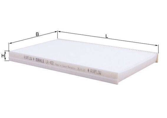 Mahle LA422 Filter, Innenraumluft