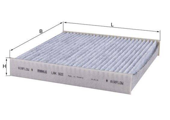 Mahle LAK922 Filter, Innenraumluft
